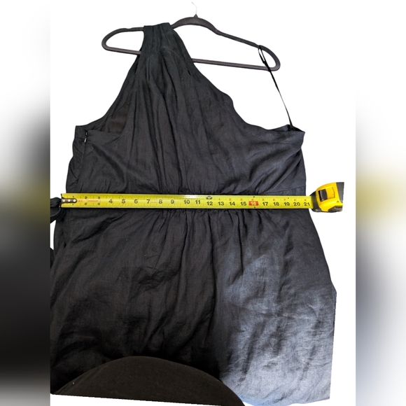 NWOT One Shoulder Linen Dress - Picture 5 of 16